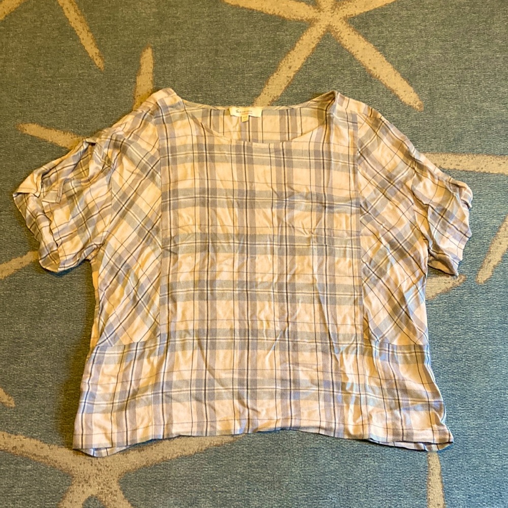Vince Camuto plaid top